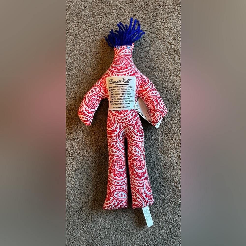 NWT ‘Dammit Doll’ Plush Stress Reliever Doll